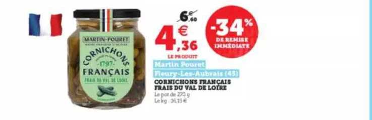 cornichons français frais du val de loire