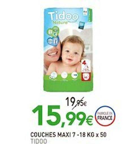 couches maxi 7- 18 kg tidoo