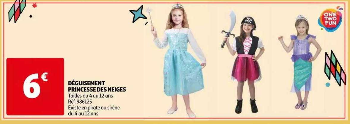 déguisement princesse de neiges