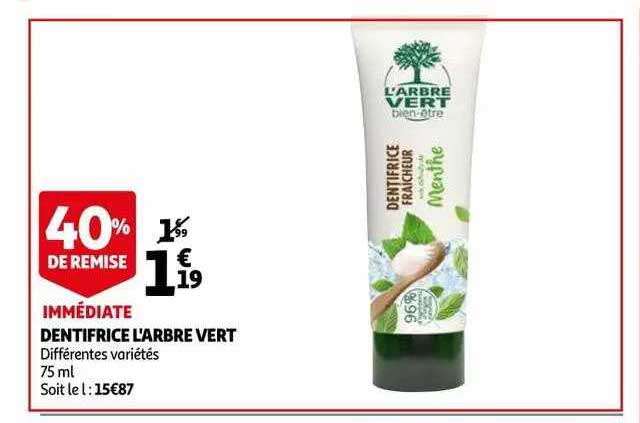 dentifrice l'arbre vert