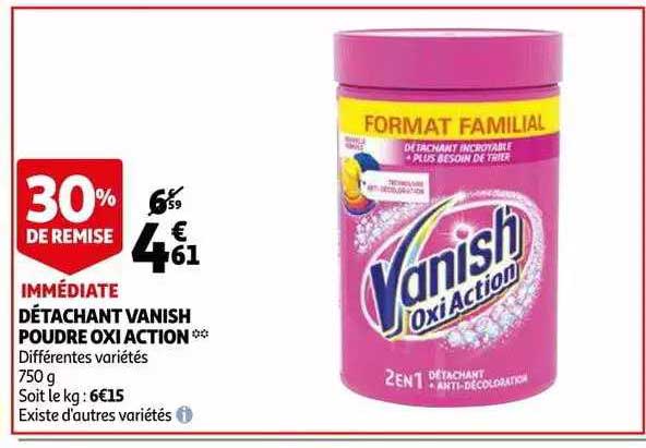 détachant vanish poudre oxi action