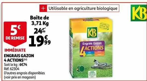 engrais gazon 4 actions kb