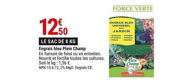 engrais bleu plein champ