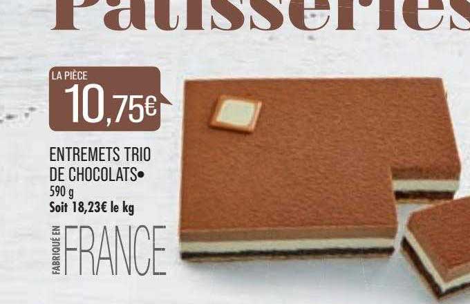 Entremets Trio De Chocolats