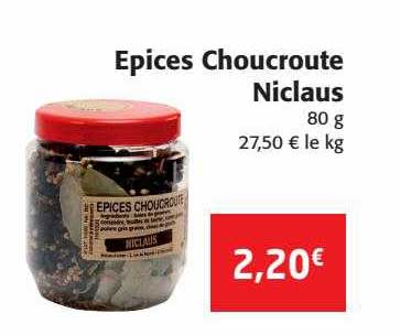 épices choucroute niclaus