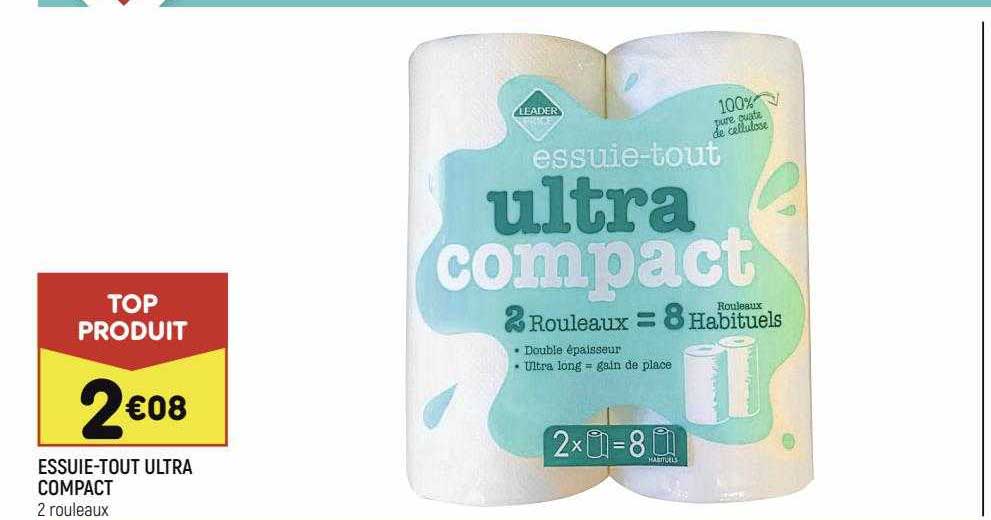 essuie-tout ultra compact
