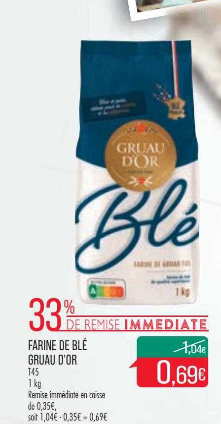 farine de blé gruau d'or