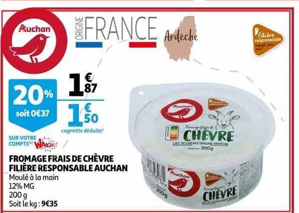 Fromage Frais De Chèvre Filière Responsable Auchan