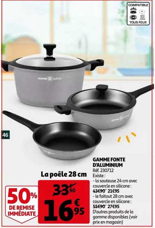 gamme fonte d'aluminium