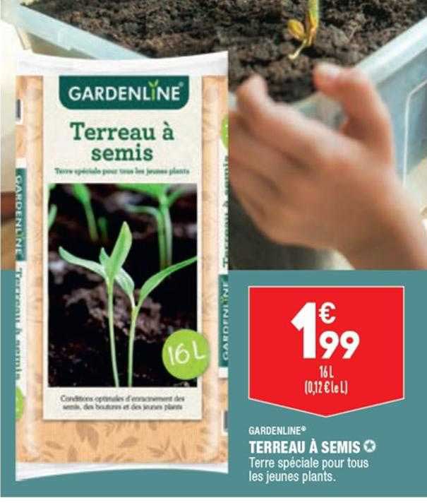 gardenline terreau à sémis