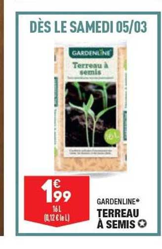 gardenline terreau à semis