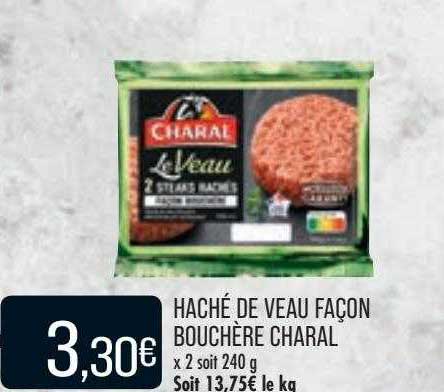 haché de veau façon bouchère charal