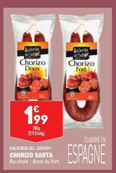 hancienda del sabor chorizo sarta