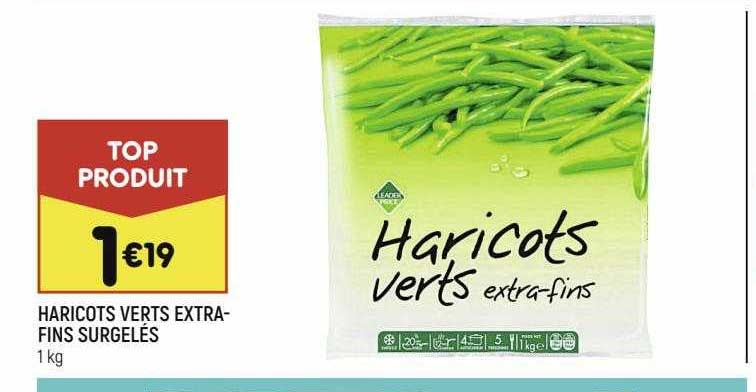 Haricots Verts Extra Fins Surgelés