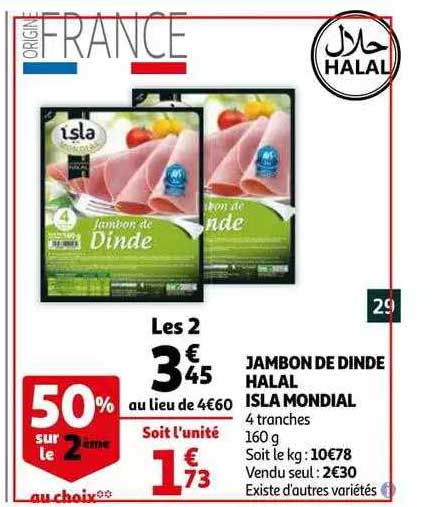 Jambon De Dinde Halal Isla Mondial