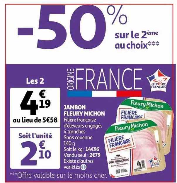 jambon fleury michon
