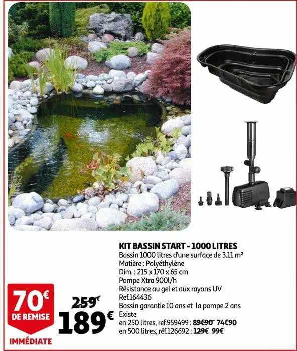 kit bassin start - 1000 litres
