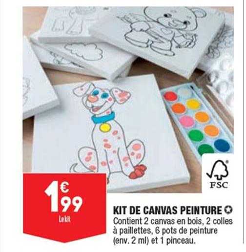 kit de canvas peinture