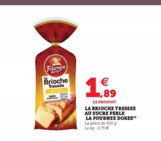 la brioche tressée au sucre perle la fournée dorée