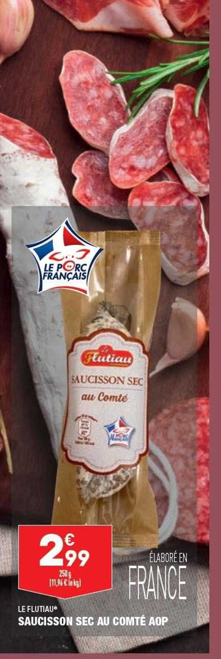 le flutiau saucisson sec au compté aop