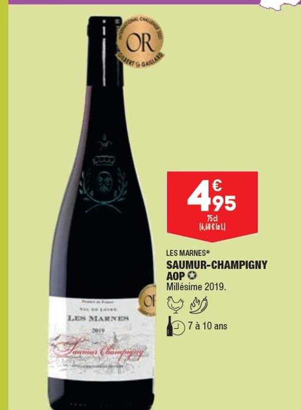 les marines saumur-champigny aop millésime 2019