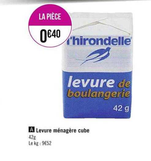 levure ménagère cube