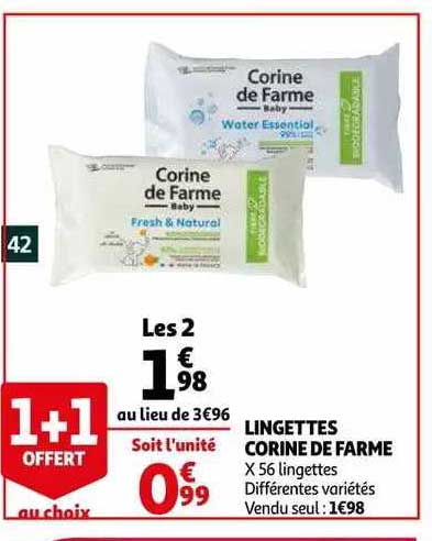 lingettes corine de farme