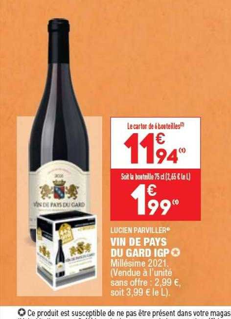 lucien parviller vin de pays du gard igp