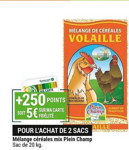 mélange céréales mix plein champ