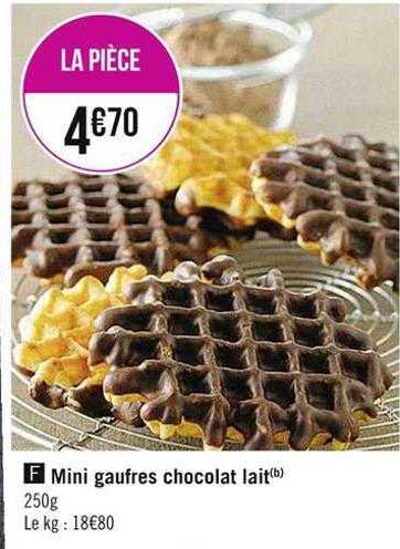 Mini Gaufres Chocolat Lait