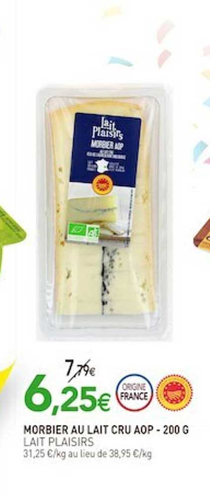 morbier au lait cru aop lait plaisirs