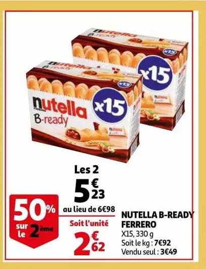 nutella b-ready ferrero
