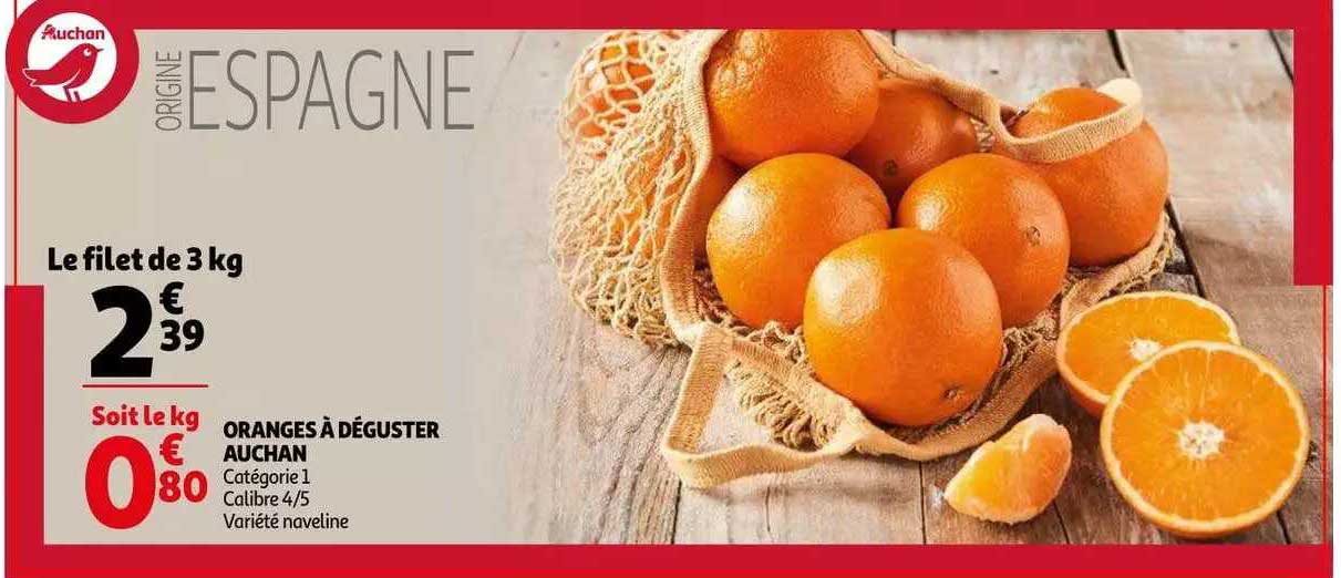oranges à déguster auchan
