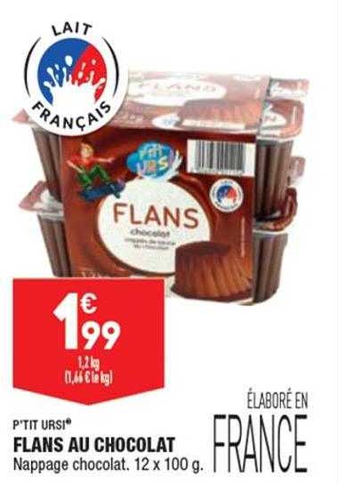 P'tit Ursi Flans Au Chocolat