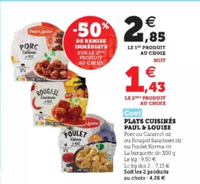 plats cuisinés paul & louise covi