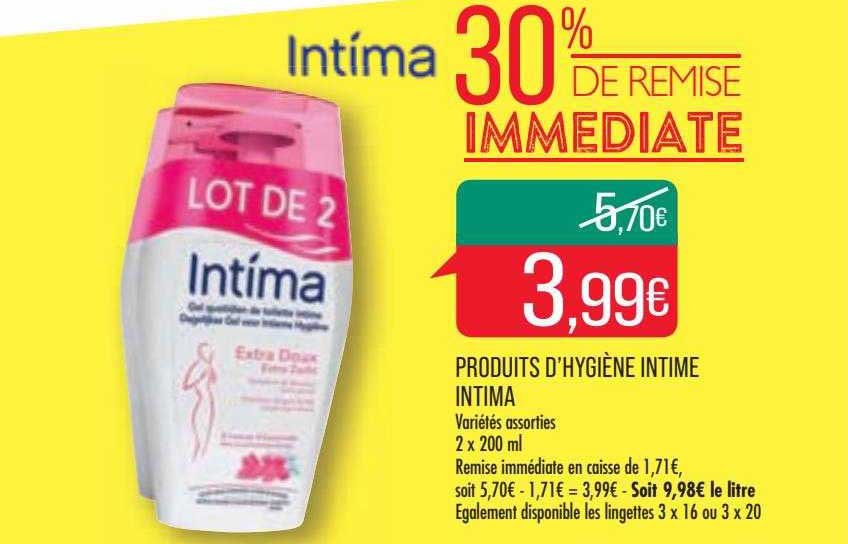 produits d'hygiène intime intima