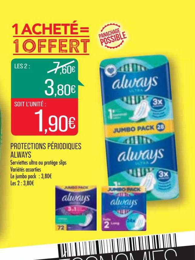 protections périodiques always