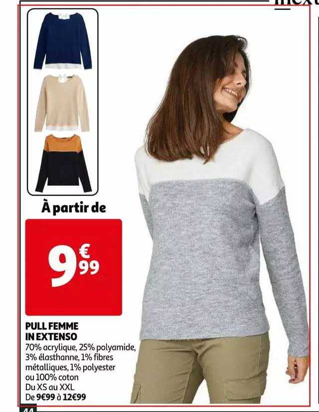 pull femme in extenso
