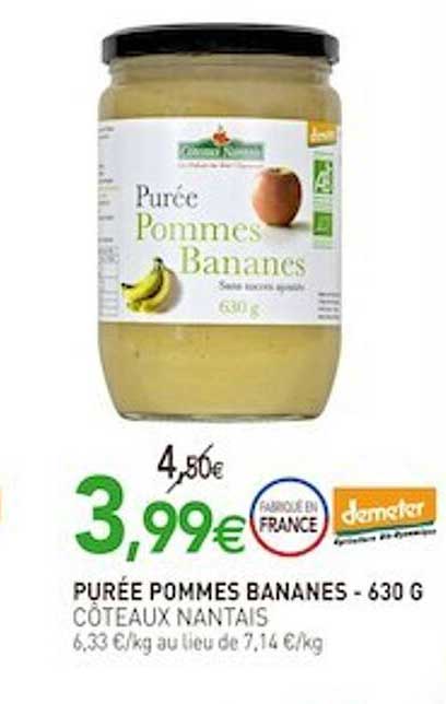 purée pommes bananes côteaux nantais