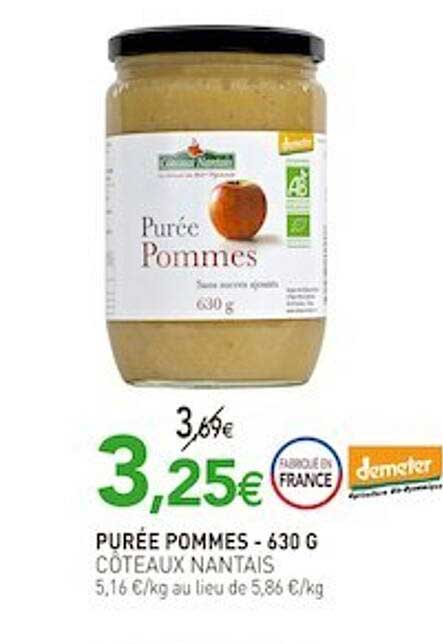 purée pommes côteaux nantais