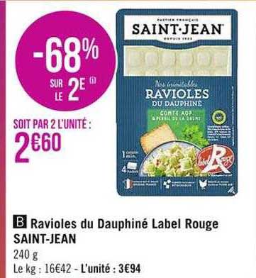 ravioles du dauphiné label rouge saint-jean