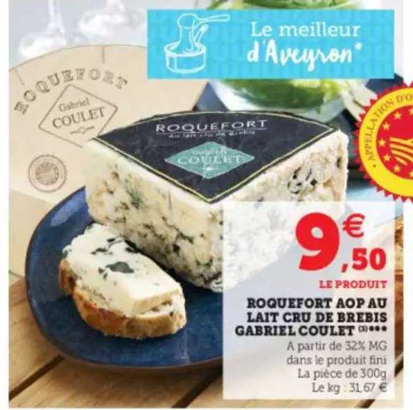 roquefort aop au lait cru de brebis gabriel coulet