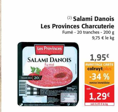 salami danois les provinces charcuterie