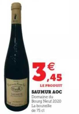 saumur aoc domaine du bourg neuf 2020