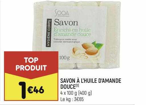 Savon à L'huile D'amande Douce
