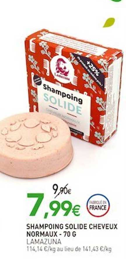 shampoing solide cheveux normaux lamazuna