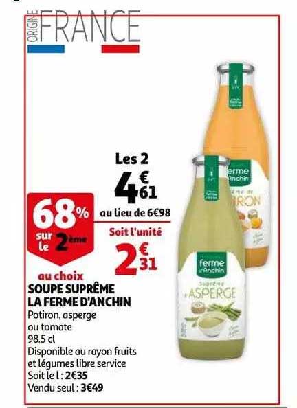 soupe suprême la ferme d'anchin