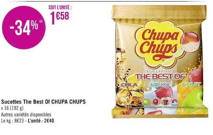 sucettes the best of chupa chups