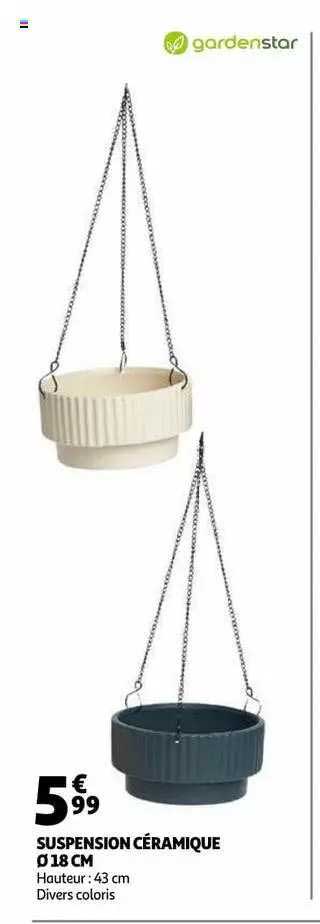 Suspension Céramique ø 18 Cm