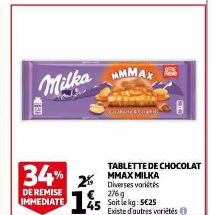 Tablette De Chocolat Mmmax Milka